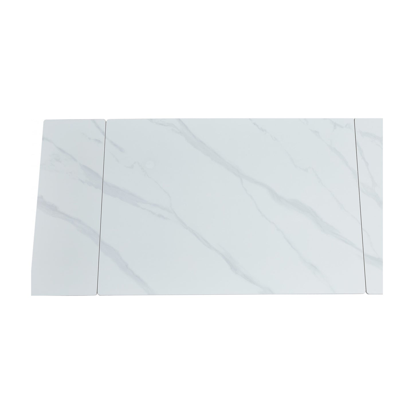 Coral Ceramic Large Extension Dining Table Matte - Snow White