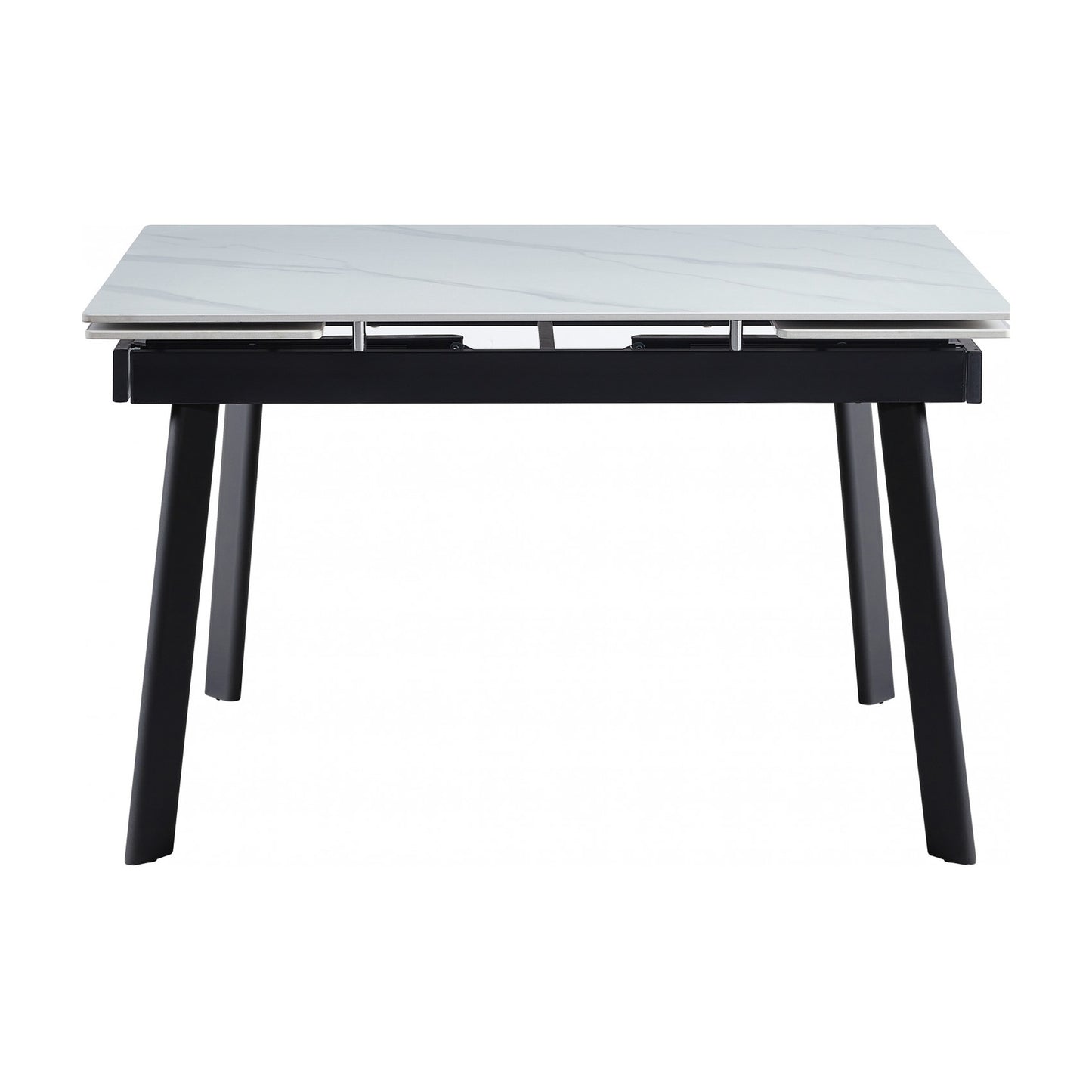 Coral Ceramic Large Extension Dining Table Matte - Snow White