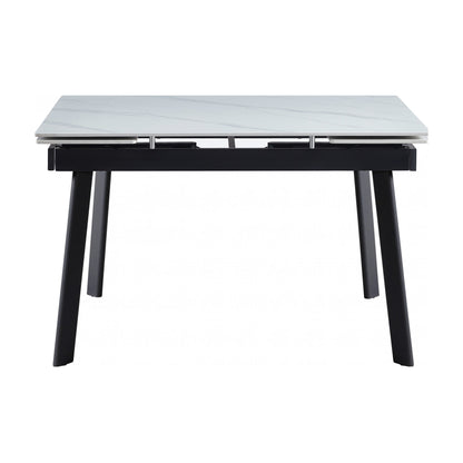 Coral Ceramic Large Extension Dining Table Matte - Snow White