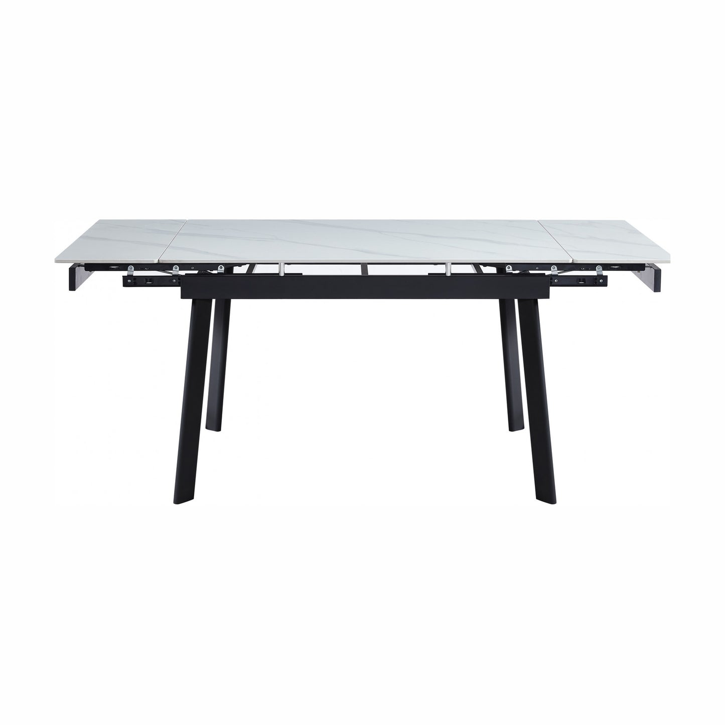 Coral Ceramic Extension Dining Table Matte - Snow White