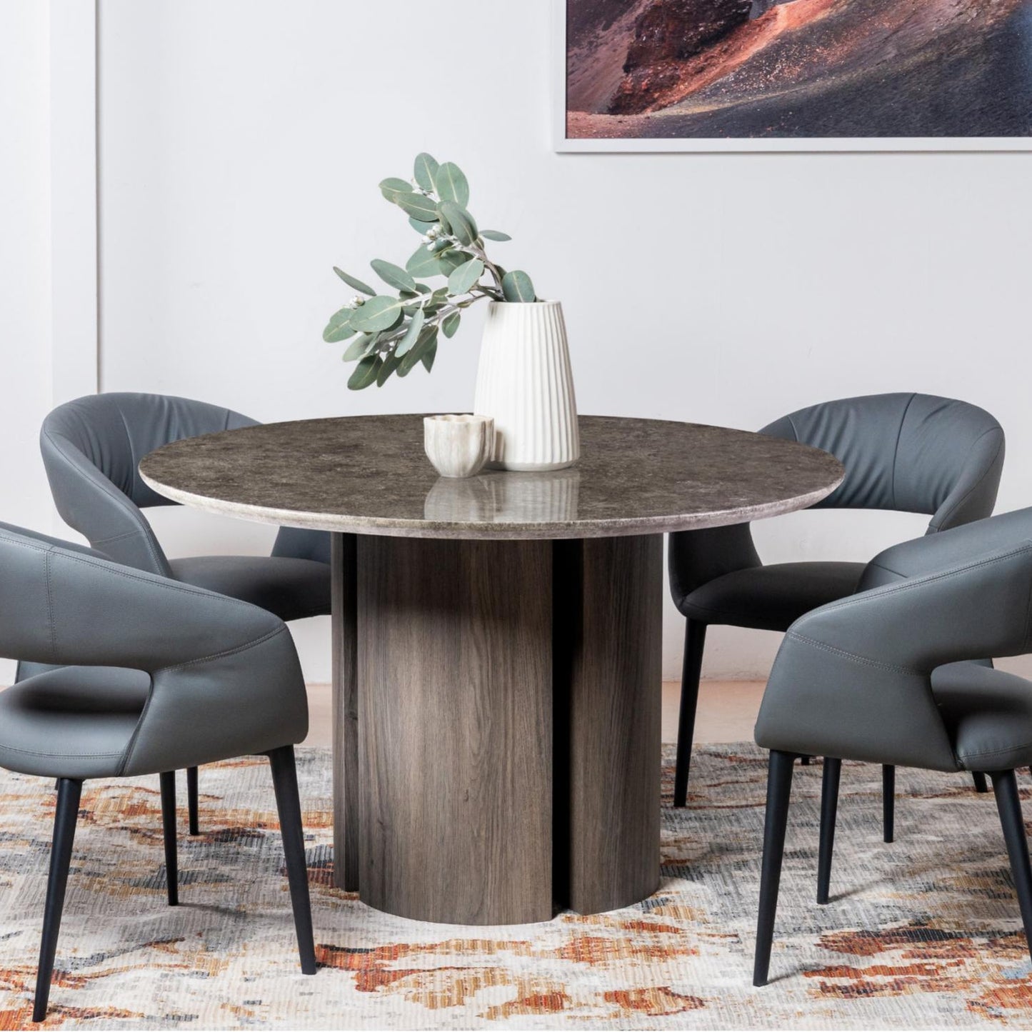 Corfu Marble Dining Table Grey