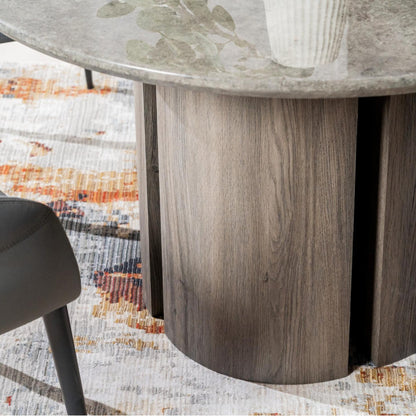 Corfu Marble Dining Table Grey