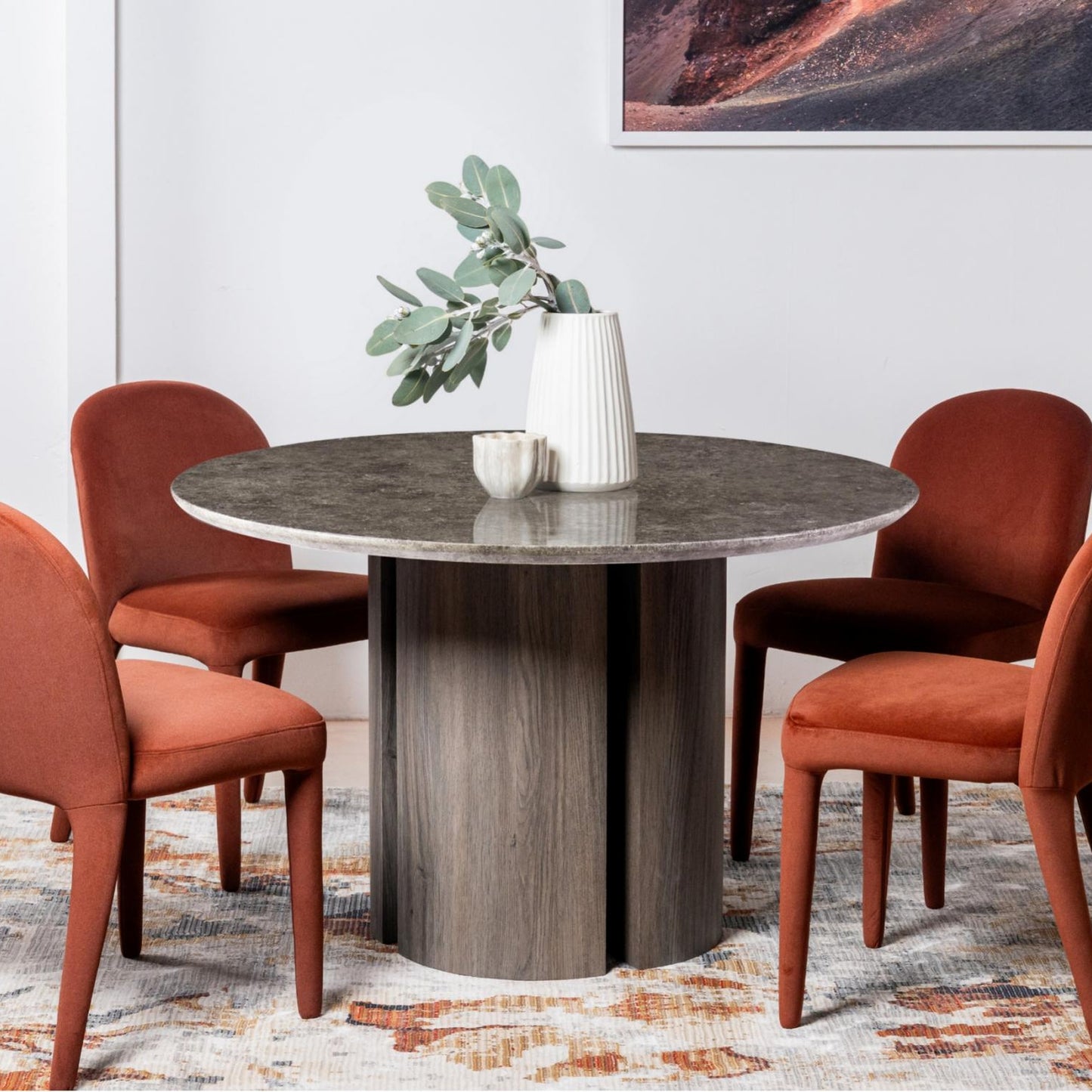 Corfu Marble Dining Table Grey