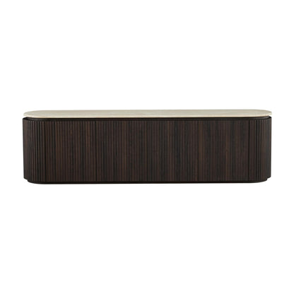 Crete Entertainment TV Unit - Travertine