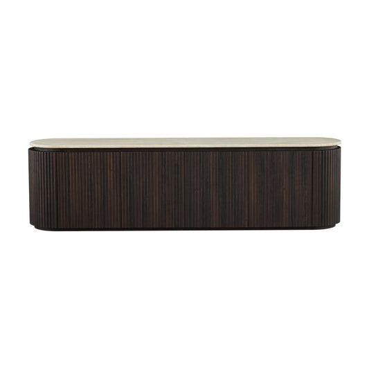 Crete Entertainment TV Unit - Travertine