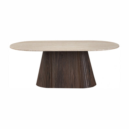 Crete Console Table - Travertine