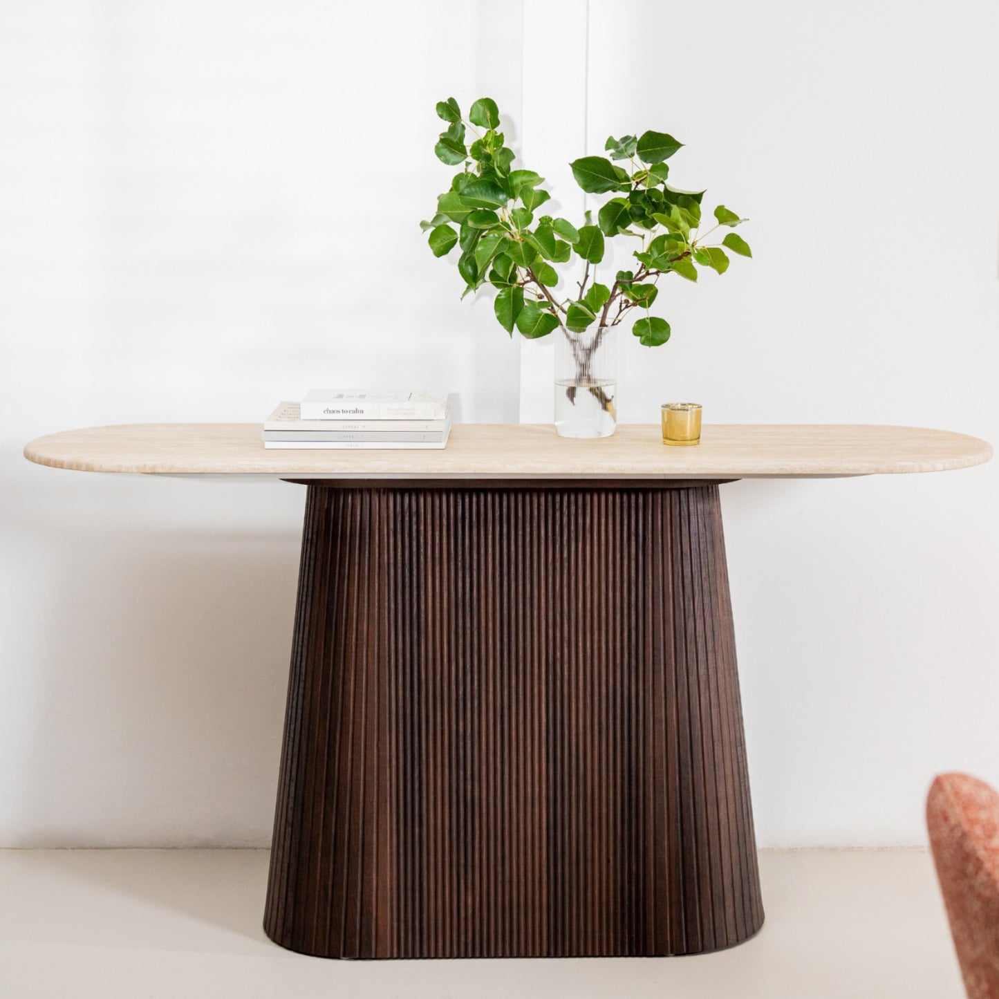 Crete Console Table - Travertine