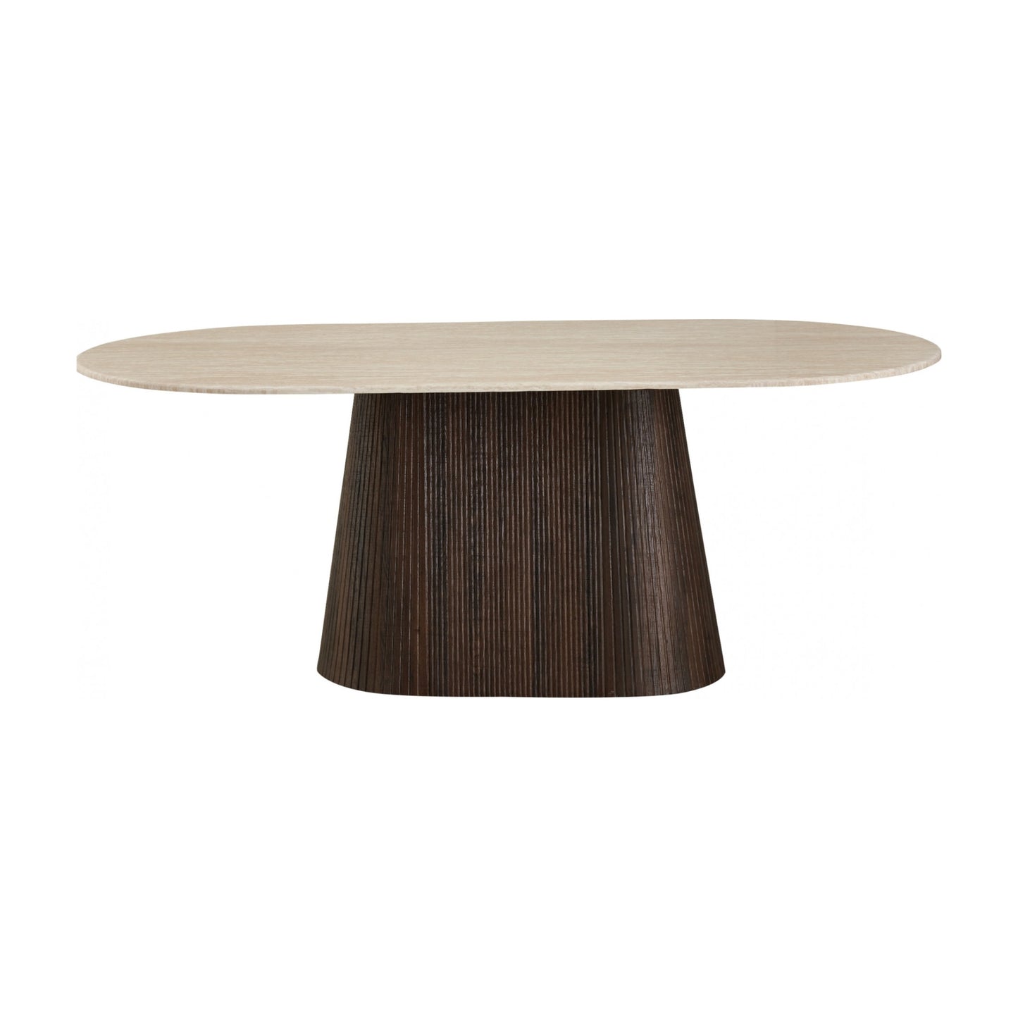 Crete Large Dining Table - Travertine