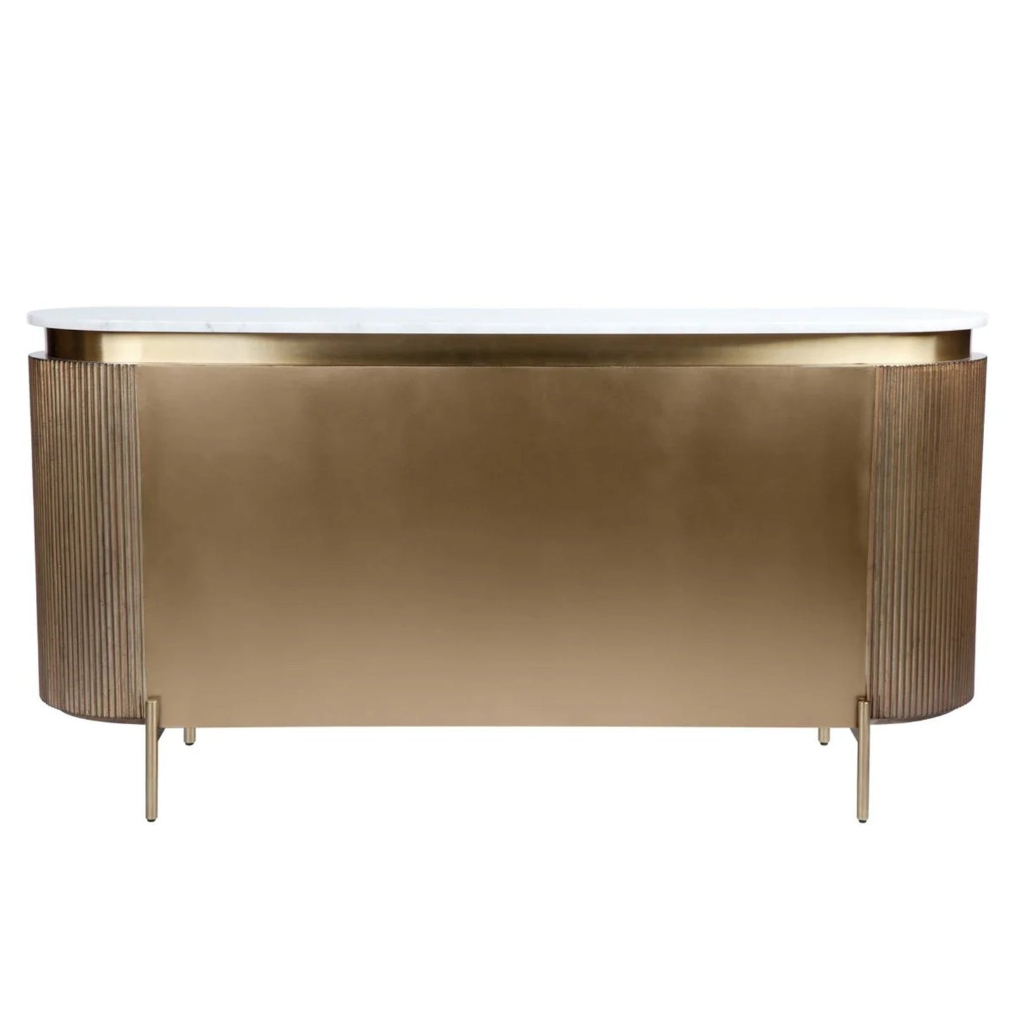 Demarco Curved Metallic Buffet Table Buffet Table Cafe Lighting & Living
