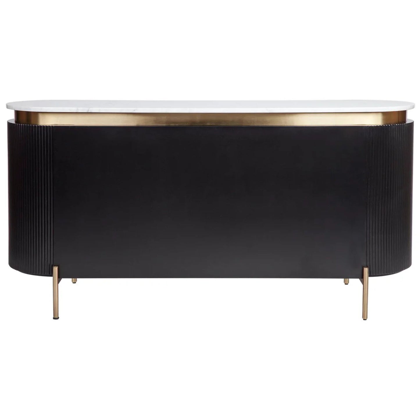 Demarco Curved Metallic Buffet Table Buffet Table Cafe Lighting & Living