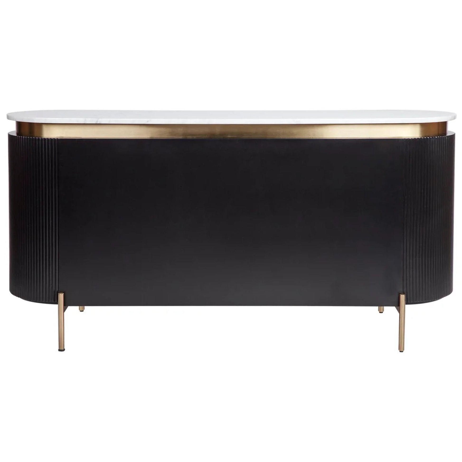 Demarco Curved Metallic Buffet Table Buffet Table Cafe Lighting & Living
