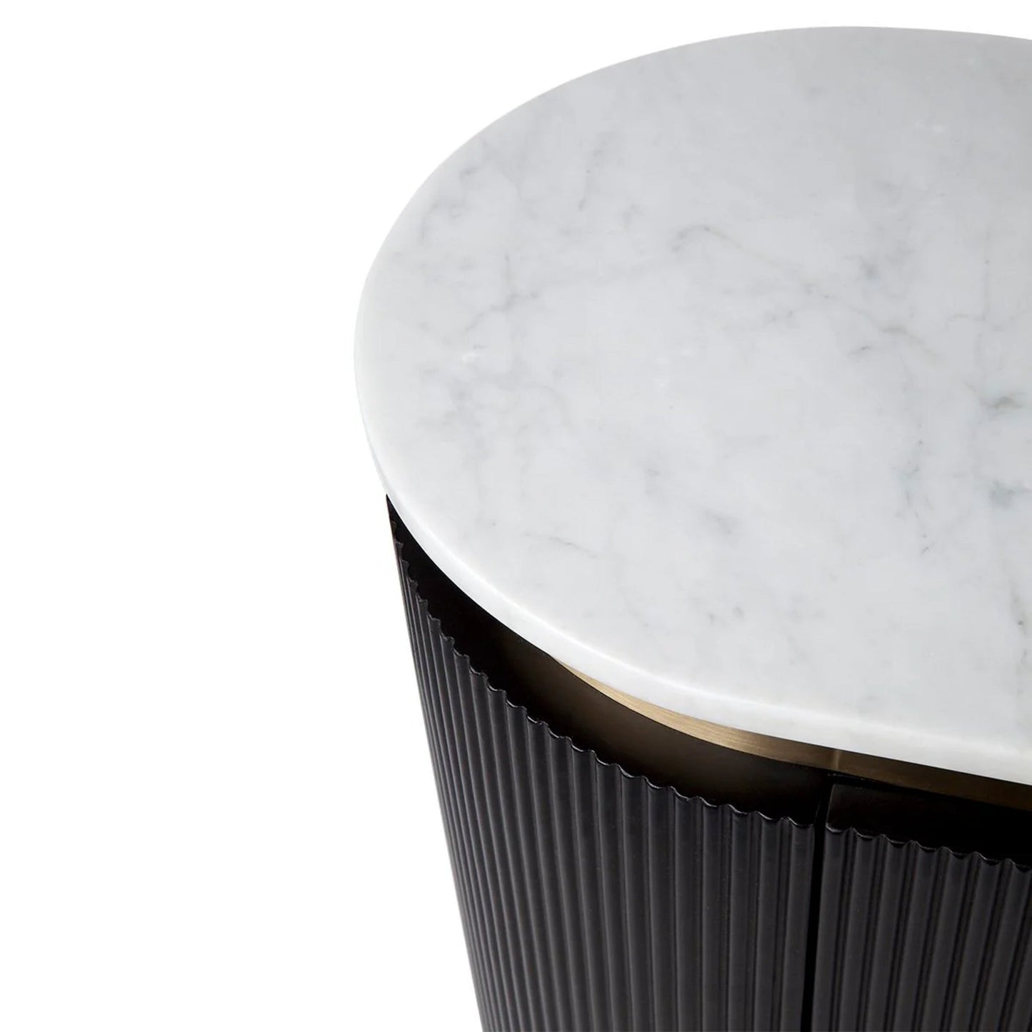 Demarco Curved Metallic Buffet Table Buffet Table Cafe Lighting & Living