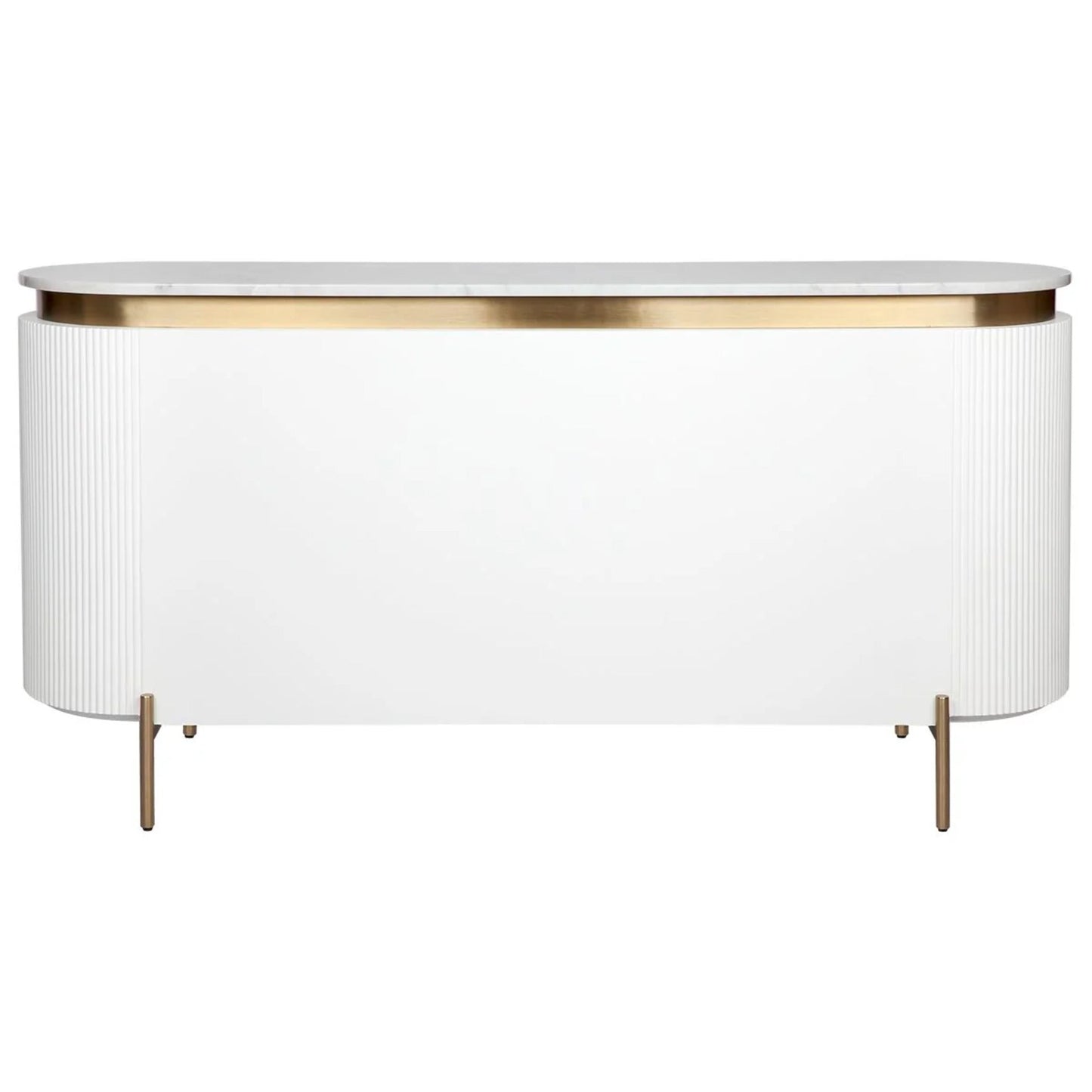 Demarco Curved Metallic Buffet Table Buffet Table Cafe Lighting & Living