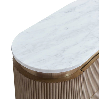 Demarco Marble Top Bedside Table Bedside Table Cafe Lighting & Living