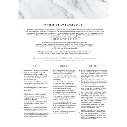 Demarco Marble Top Bedside Table Bedside Table Cafe Lighting & Living