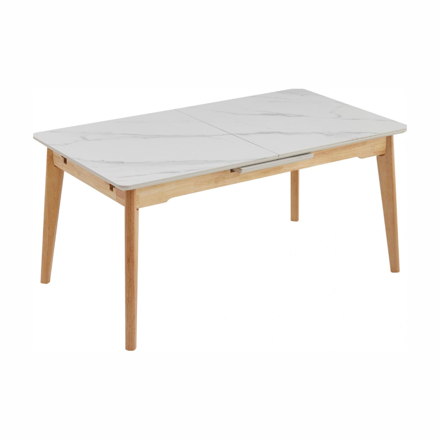 Denmark Ceramic Extension Dining Table - Snow White