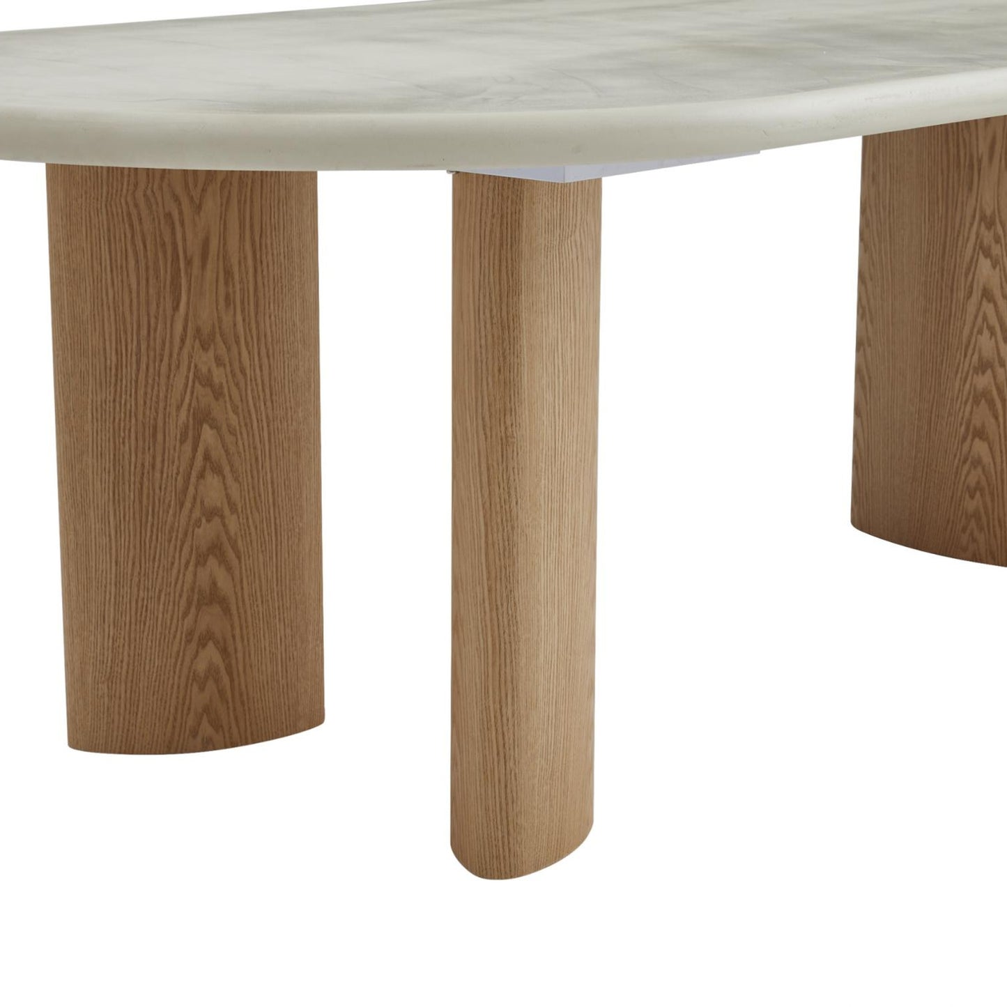 Eclipse Wood Dining Table - Pebble