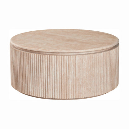 Empire Round Coffee Table - Travertine