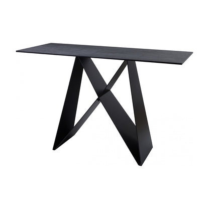 Etna Ceramic Console Table - Shadow Grey