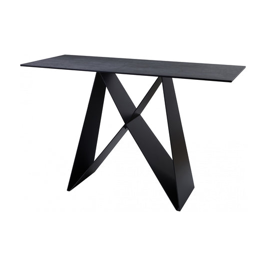 Etna Ceramic Console Table - Shadow Grey