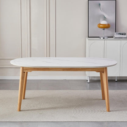 Finland Ceramic Dining Table - Snow White