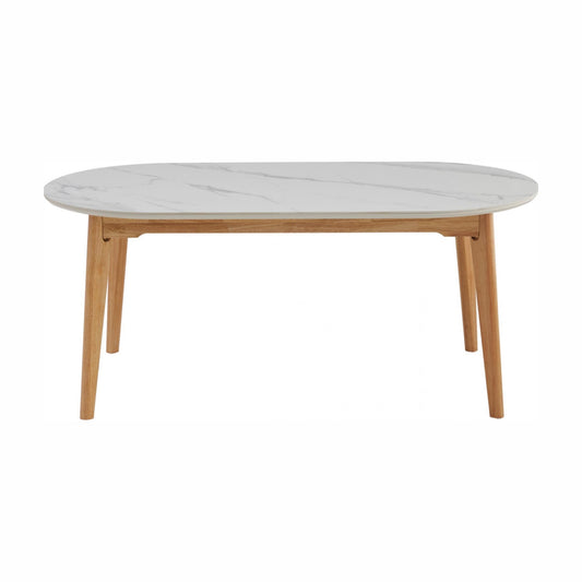 Finland Ceramic Dining Table - Snow White