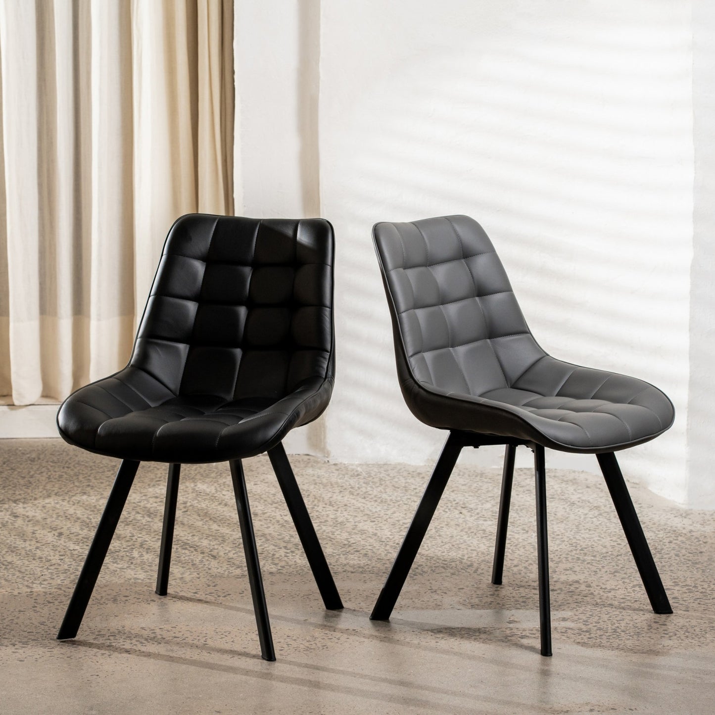 Forest Leather Dining Chair Set of 2
