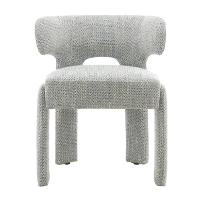 Geneva Fabric Dining Chair - Blue Grey
