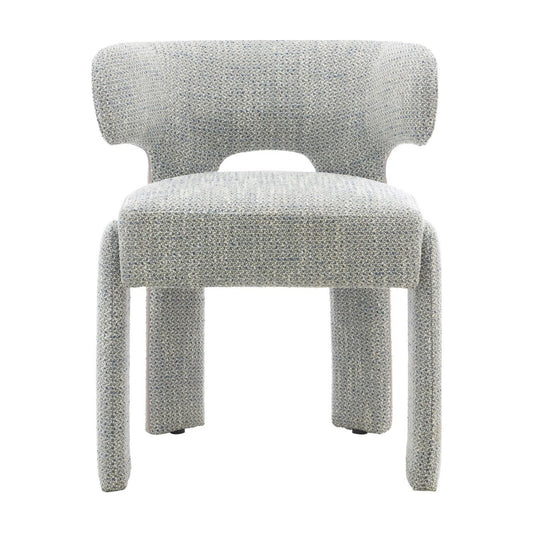 Geneva Fabric Dining Chair - Blue Grey