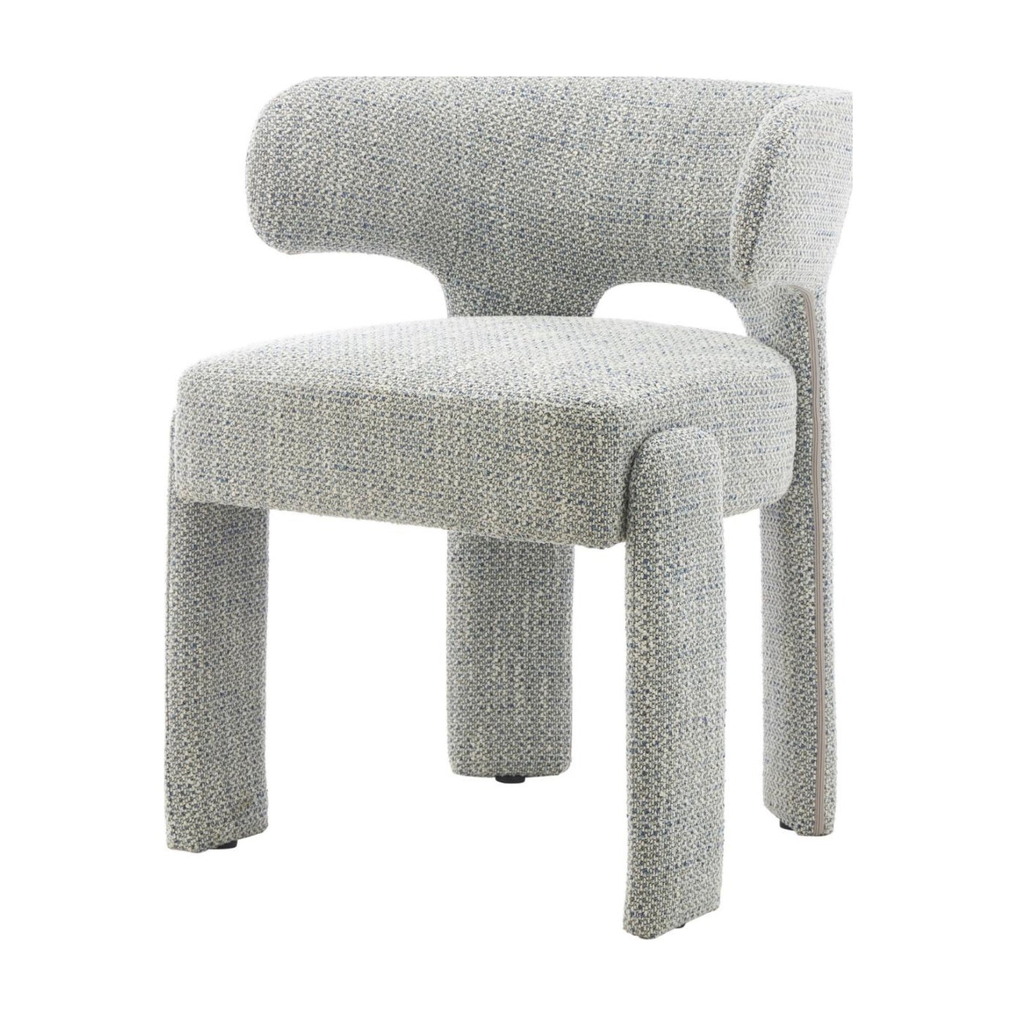 Geneva Fabric Dining Chair - Blue Grey