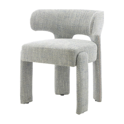 Geneva Fabric Dining Chair - Blue Grey