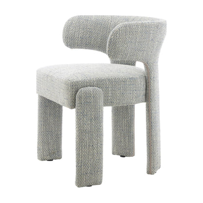 Geneva Fabric Dining Chair - Blue Grey