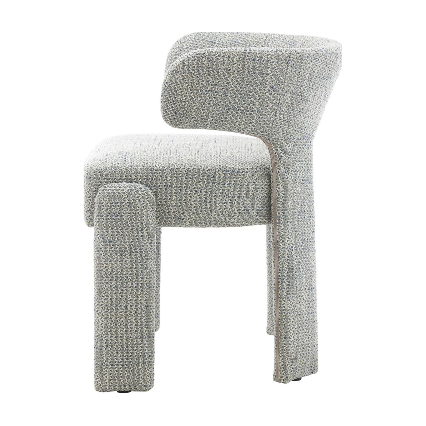 Geneva Fabric Dining Chair - Blue Grey