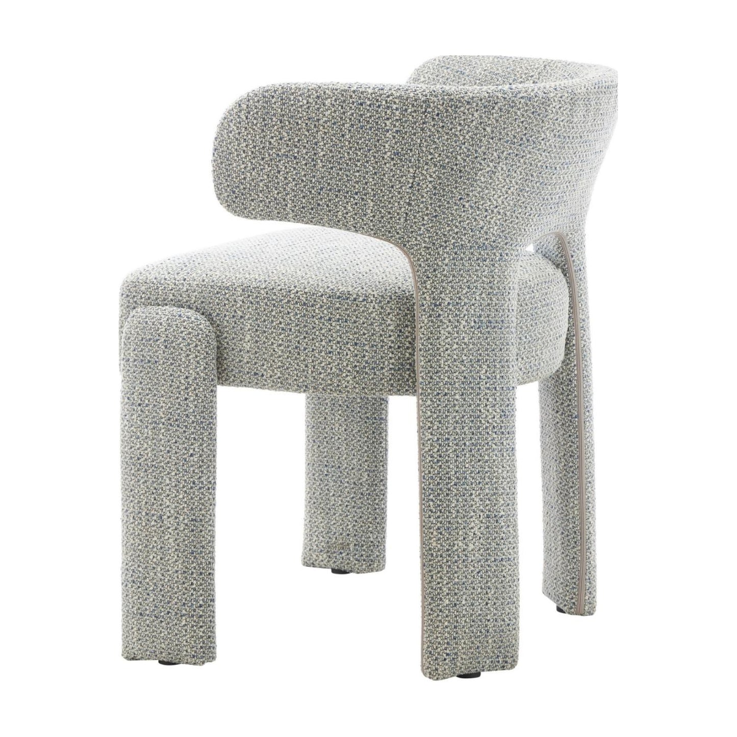 Geneva Fabric Dining Chair - Blue Grey