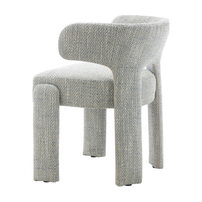 Geneva Fabric Dining Chair - Blue Grey