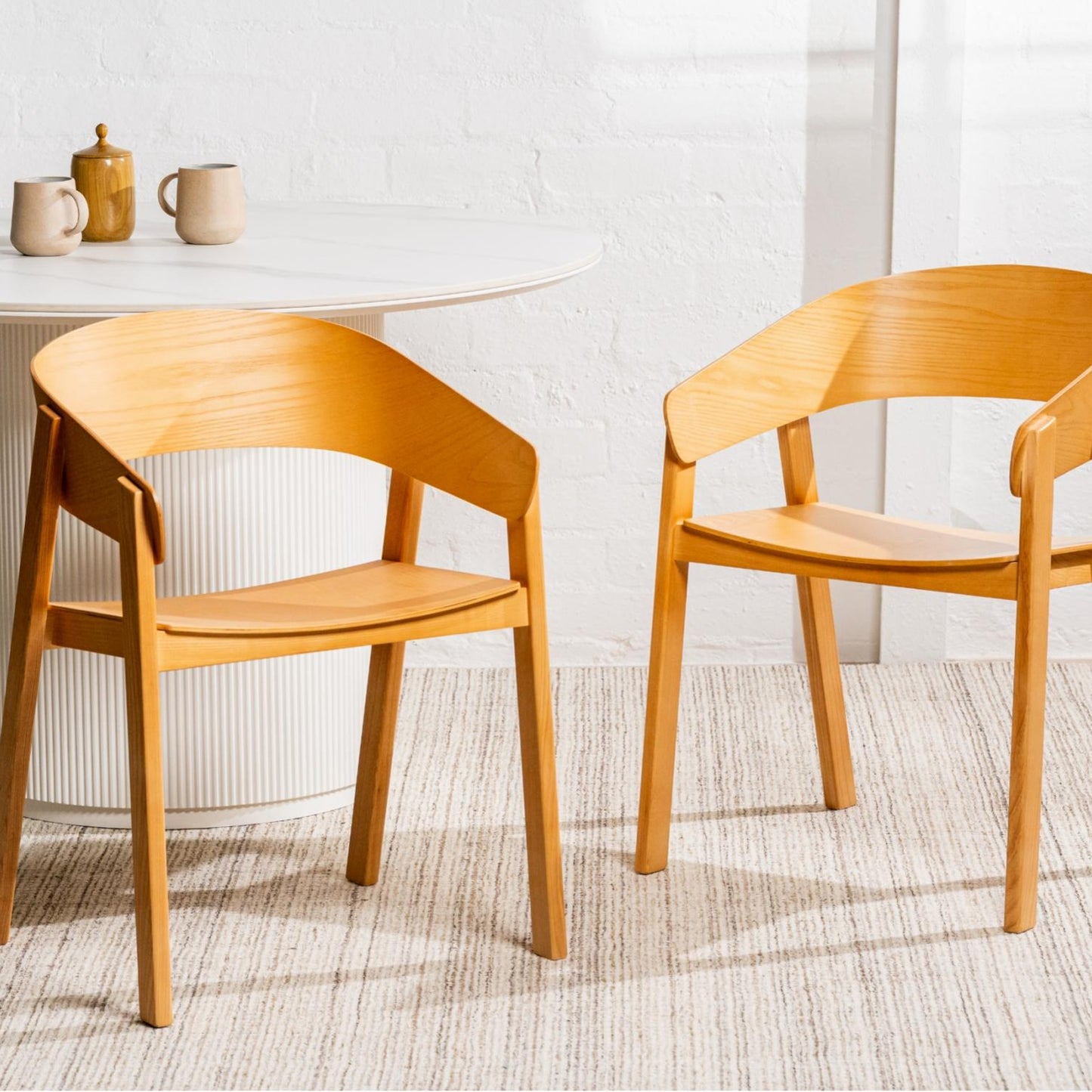 Hendriks Wood Dining Chair Set of 2