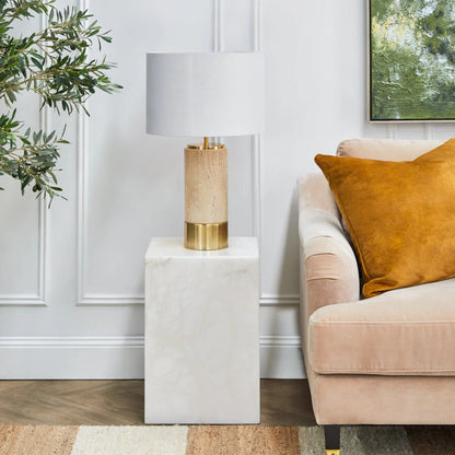 Hendrix Alabaster Side Table Side Table Cafe Lighting & Living