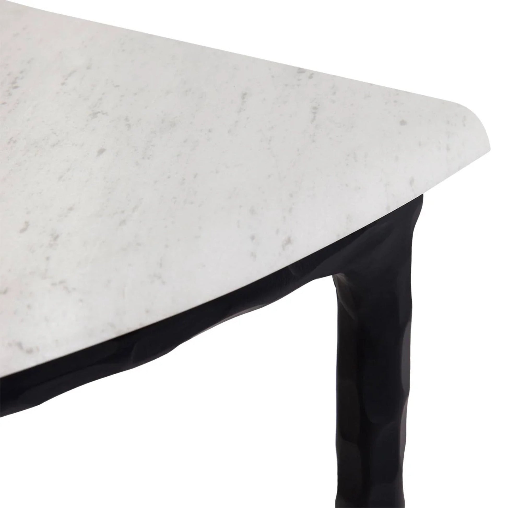 Heston Marble Demilune Console Table Console Table Cafe Lighting & Living