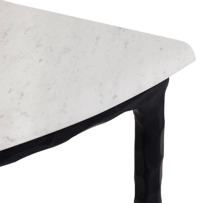 Heston Marble Demilune Console Table Console Table Cafe Lighting & Living