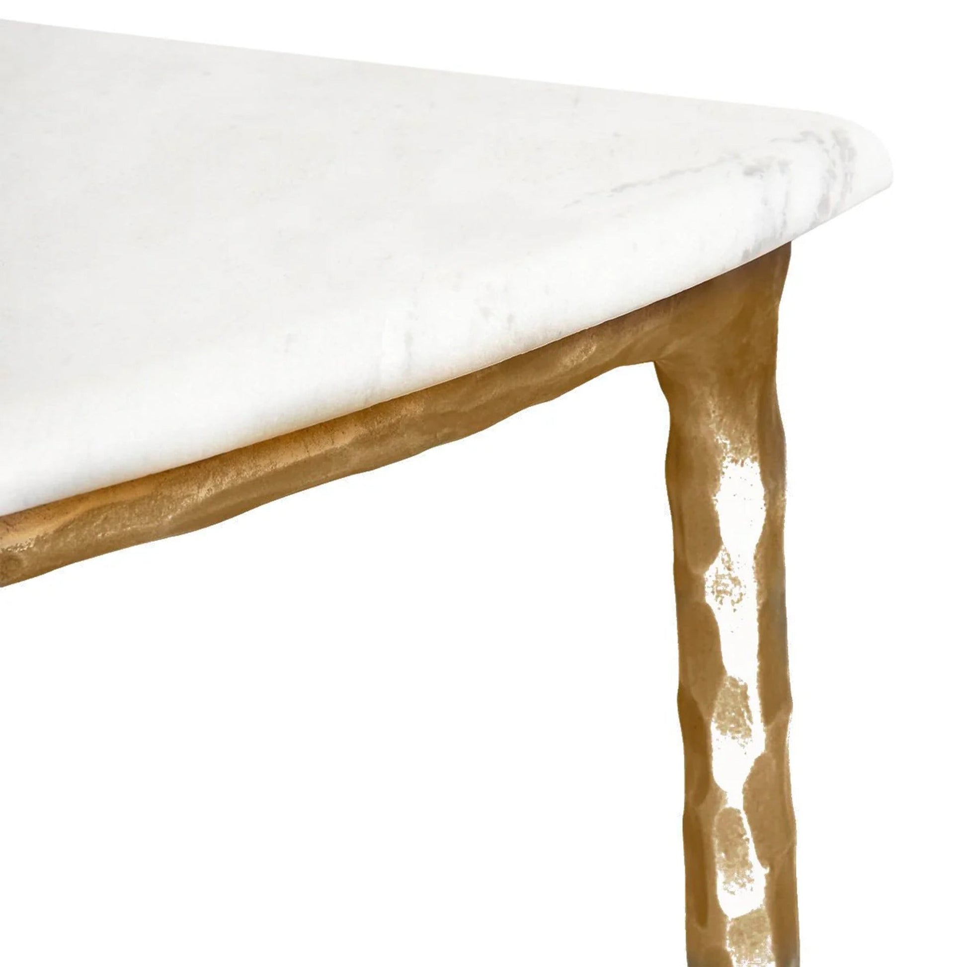 Heston Marble Demilune Console Table Console Table Cafe Lighting & Living