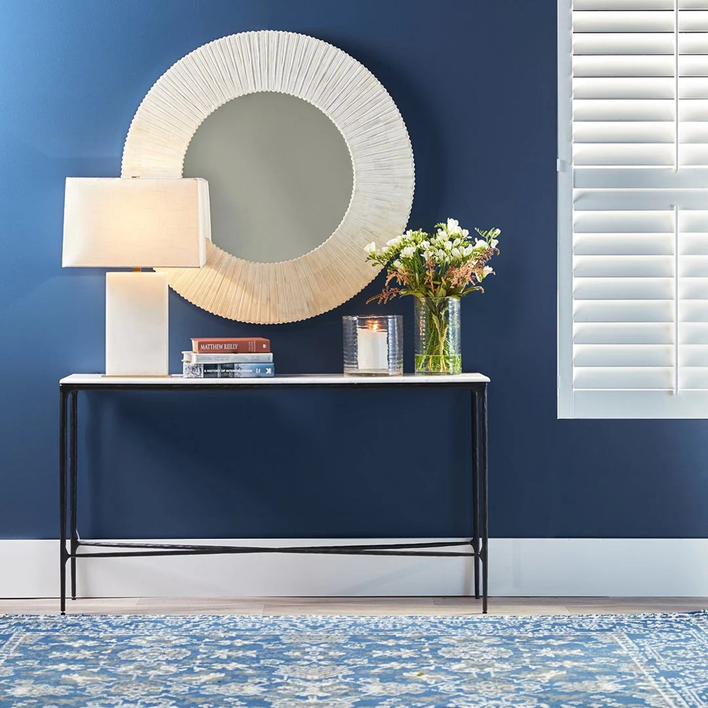 Heston Medium Marble Console Table Console Table Cafe Lighting & Living