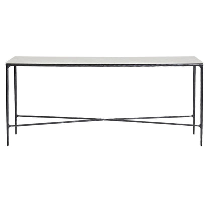 Heston Medium Marble Console Table Console Table Cafe Lighting & Living Black Large
