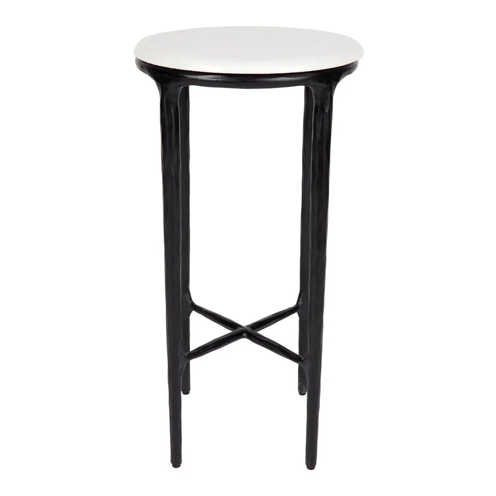 Heston Petite Marble Side Table Side Table Cafe Lighting & Living