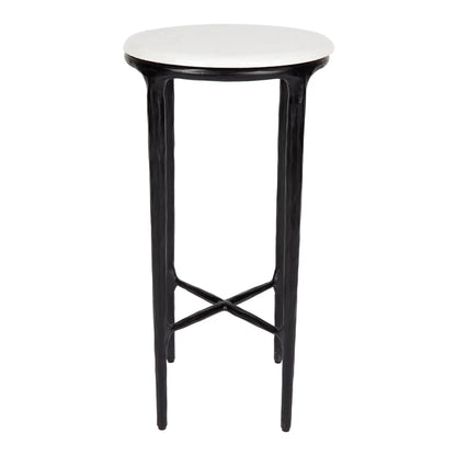 Heston Petite Marble Side Table Side Table Cafe Lighting & Living