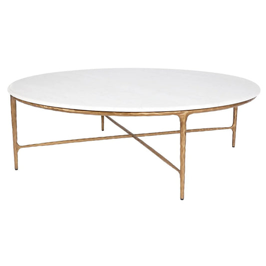 Heston Round Marble Coffee Table Coffee Table Cafe Lighting & Living Round