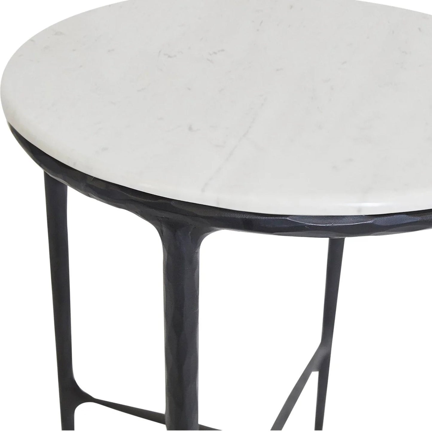 Heston Round Marble Side Table Side Table Cafe Lighting & Living