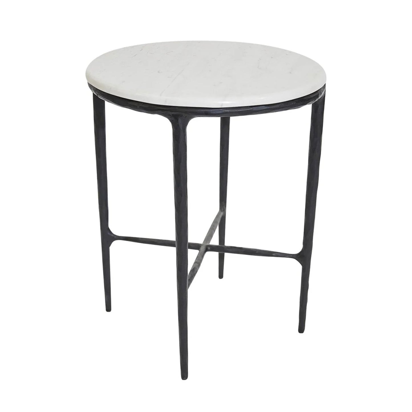 Heston Round Marble Side Table Side Table Cafe Lighting & Living