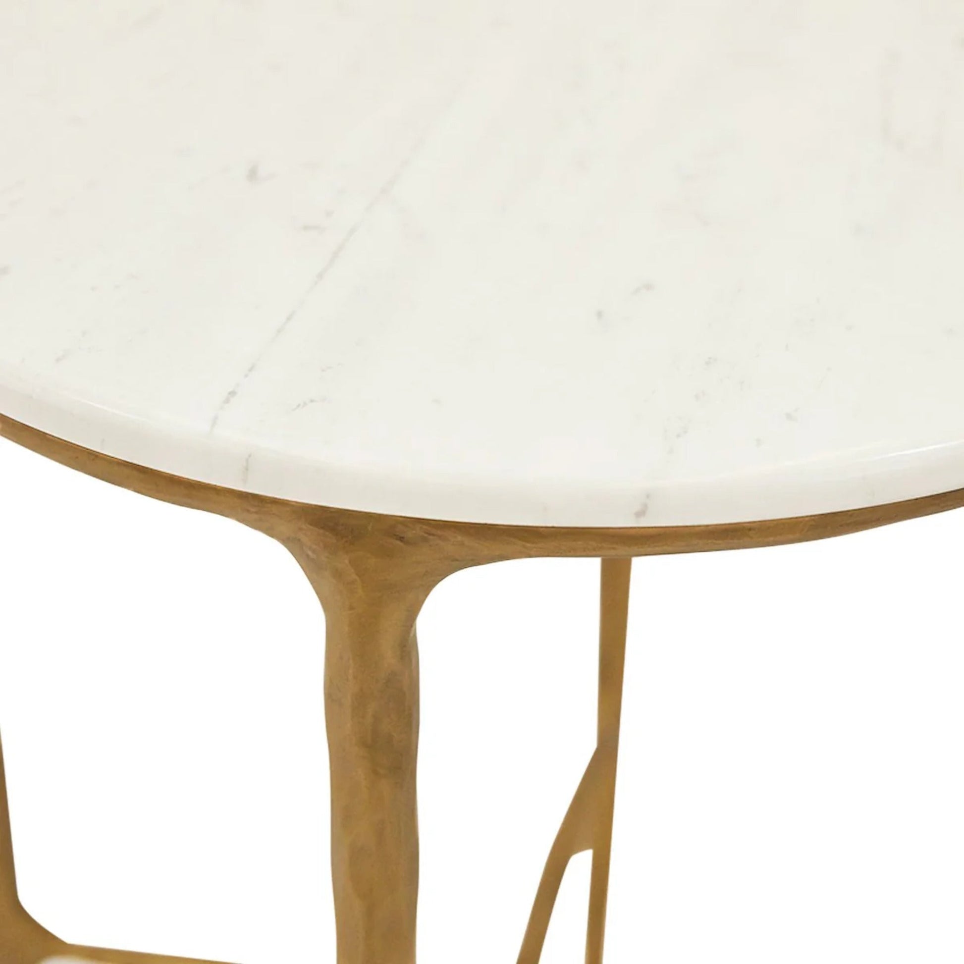 Heston Round Marble Side Table Side Table Cafe Lighting & Living
