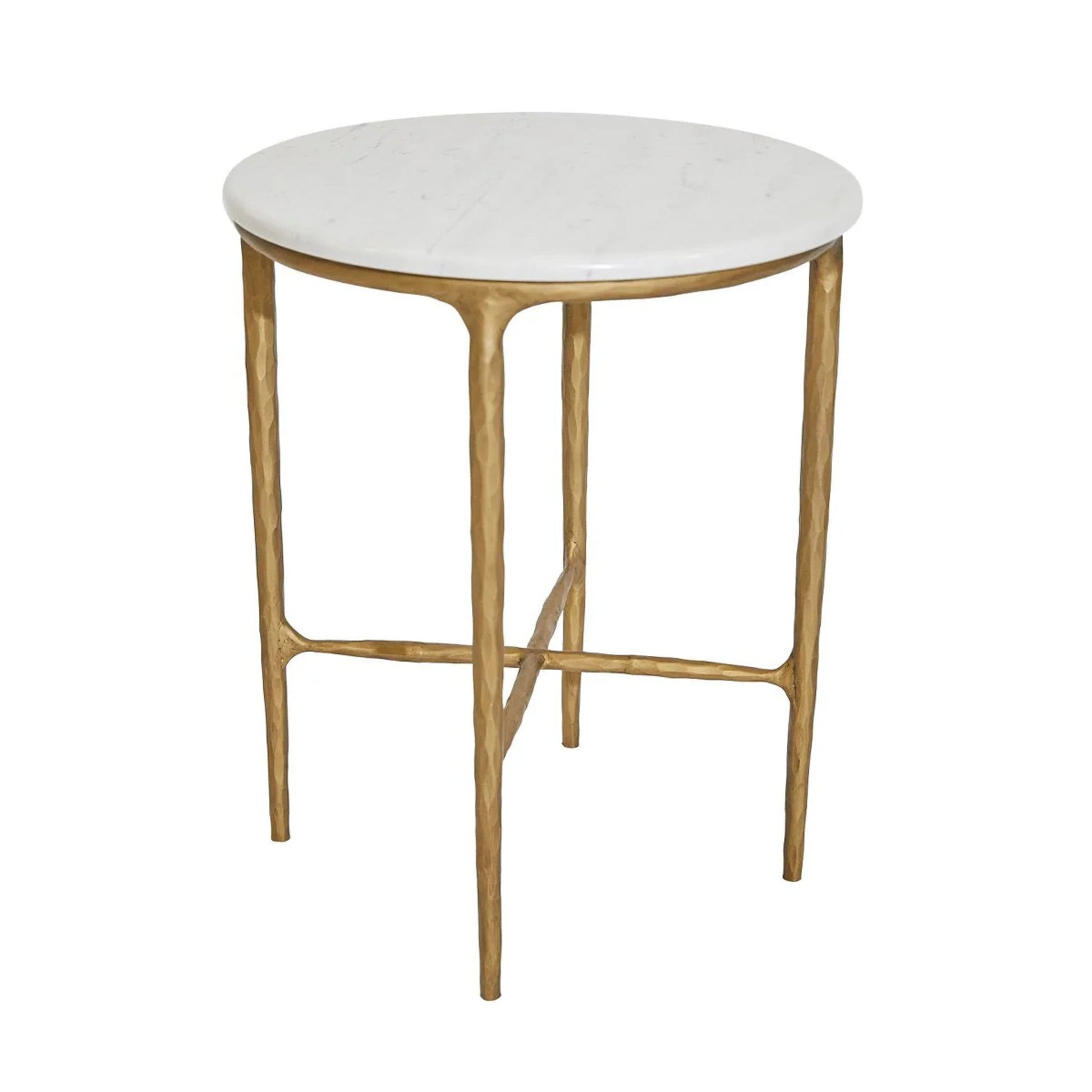 Heston Round Marble Side Table Side Table Cafe Lighting & Living