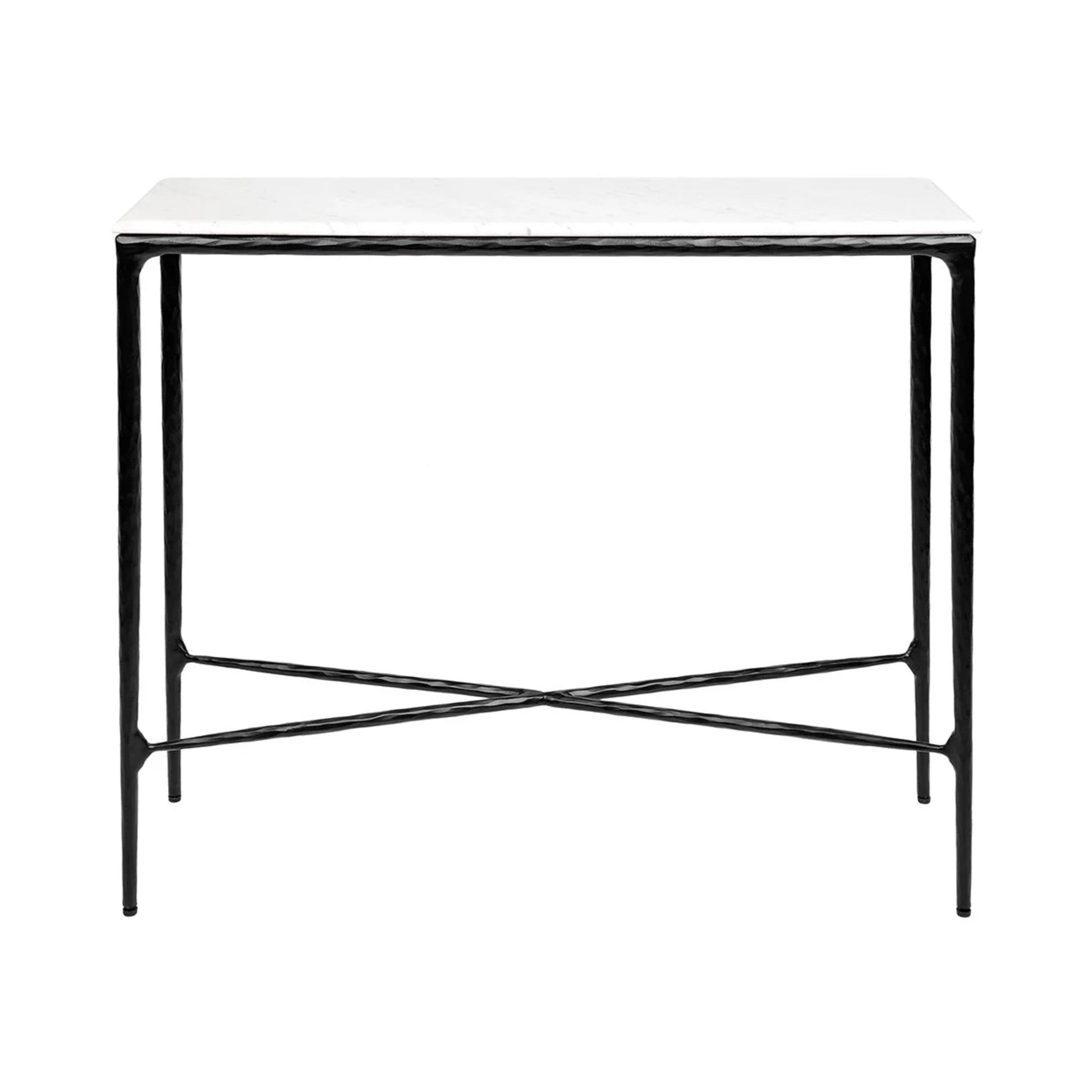 Heston Small Marble Console Table Console Table Cafe Lighting & Living Black Small